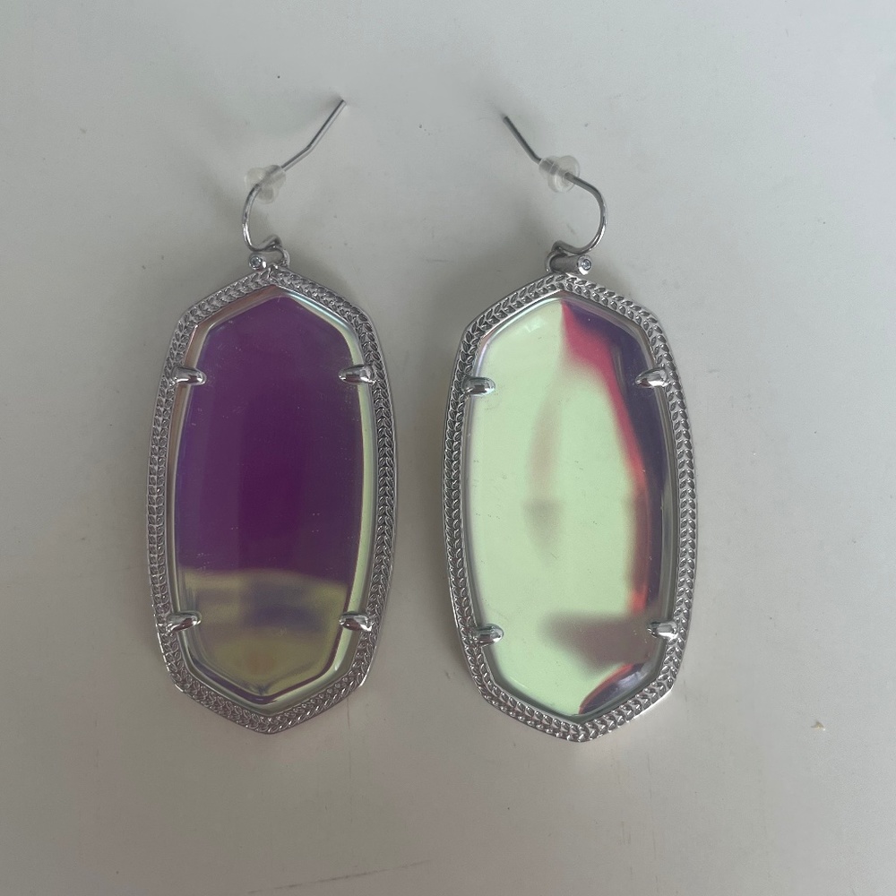 Silver Dichroic Danielle Kendra Scott Earrings